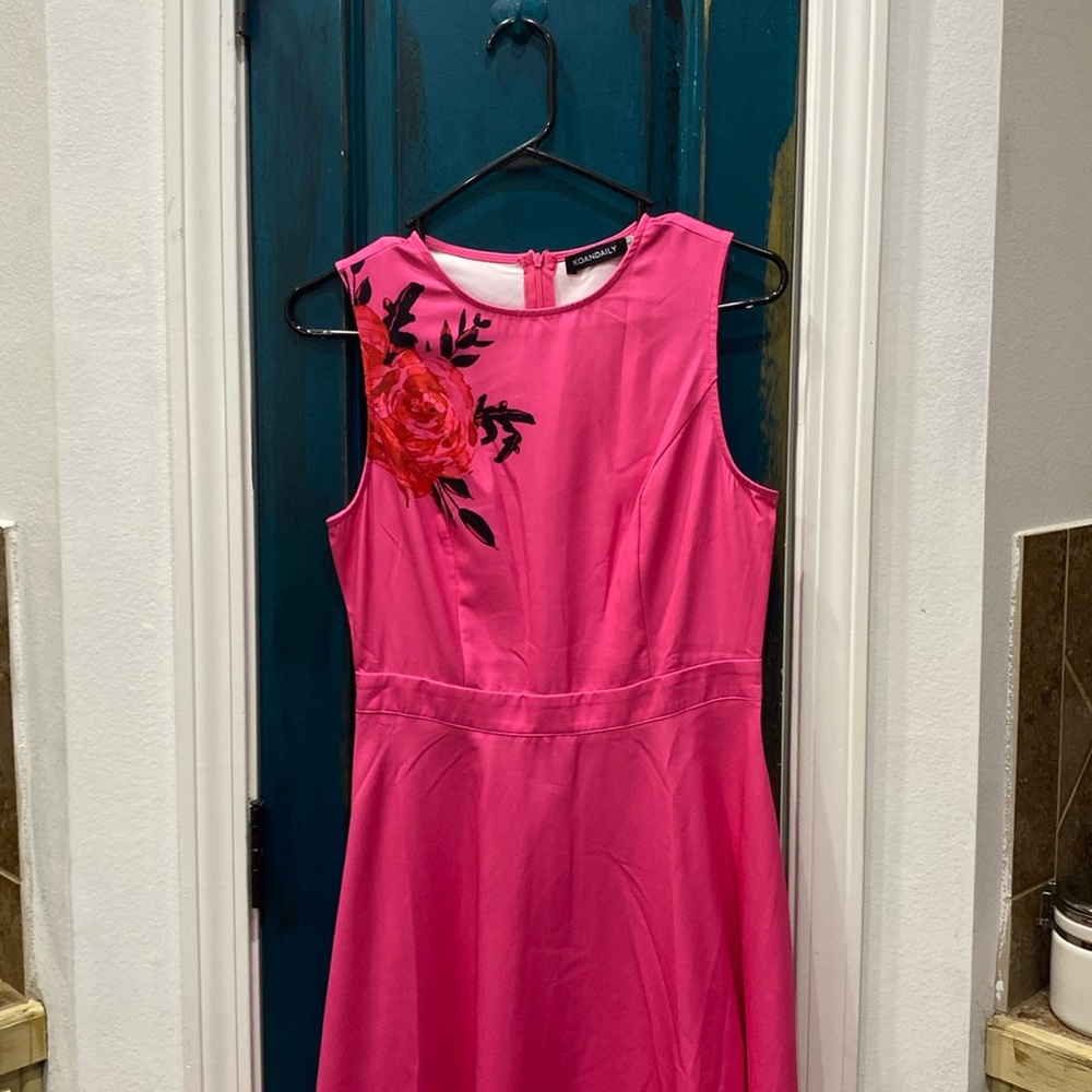 Pink Floral Dress